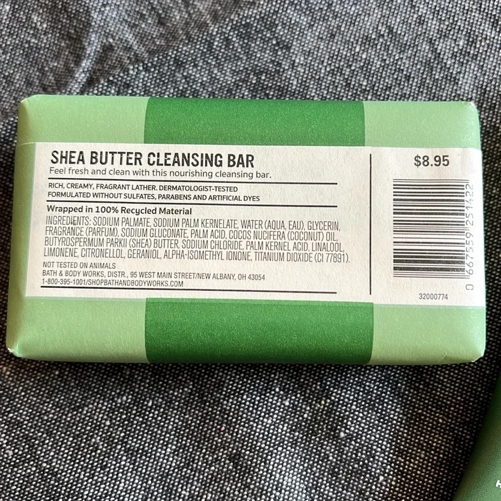 Bath and Body Works Eucalyptus Spearmint Shea Butter Cleansing Bar Set